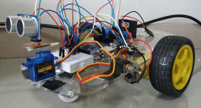 Autonomous robot that avoids obstacles
