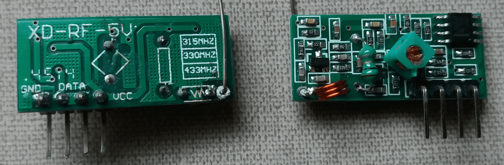 The two sides of receiver module