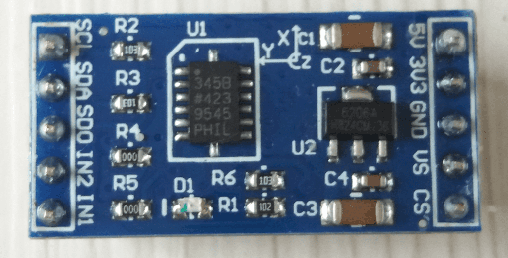 ADXL345 accelerometer