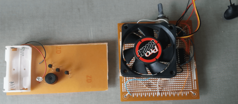 AC detector and cooler with LED effect