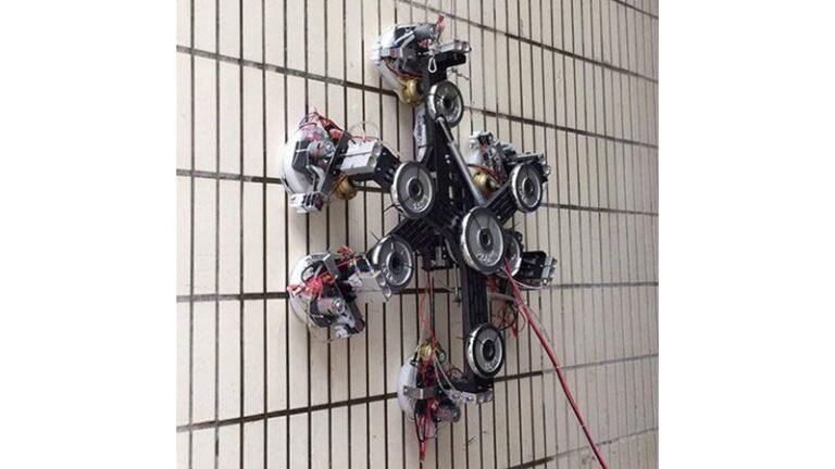 Wall climbing robots