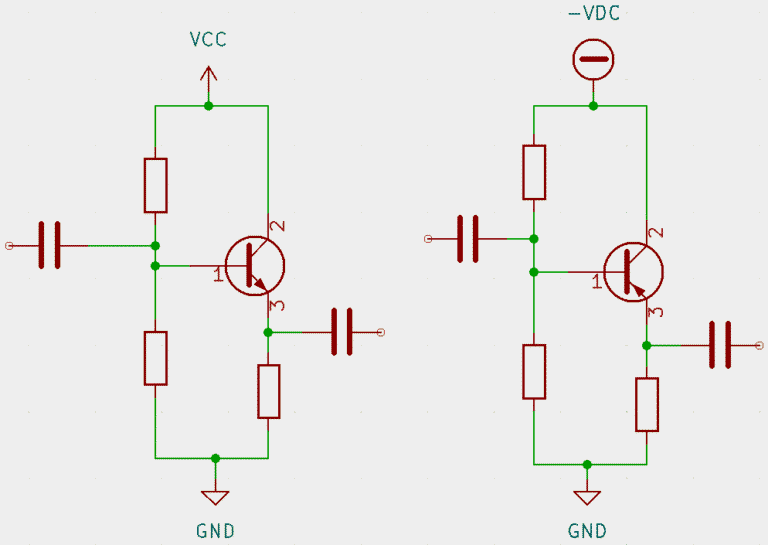 2 common collector BJT amplifier projects