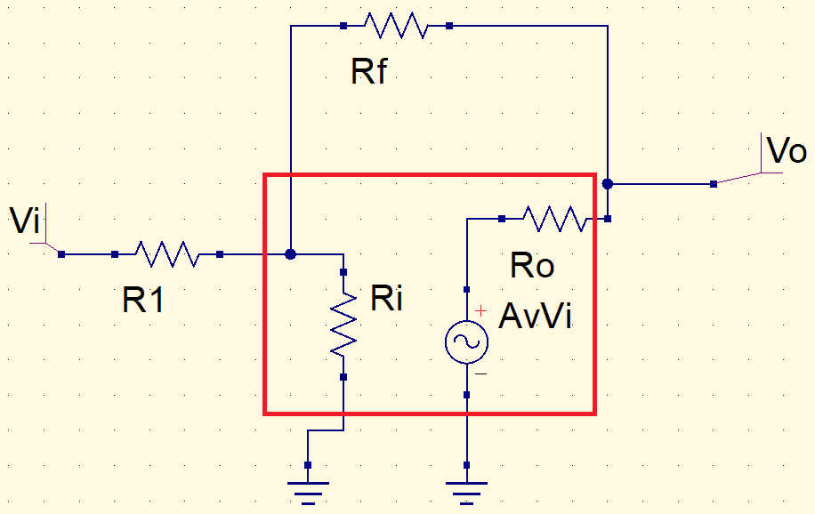 op-amp equivalent circuit