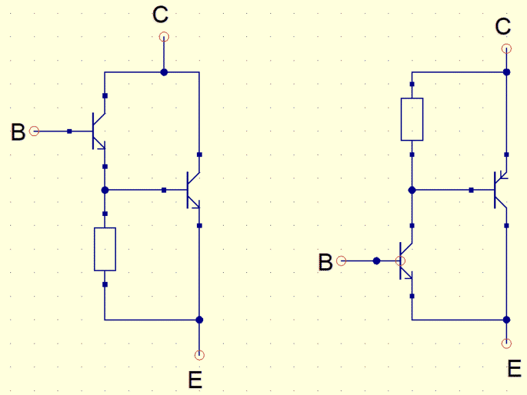Darlington and Sziklai pairs
