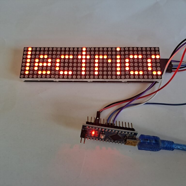 Módulo de 4 matrizes de LEDs