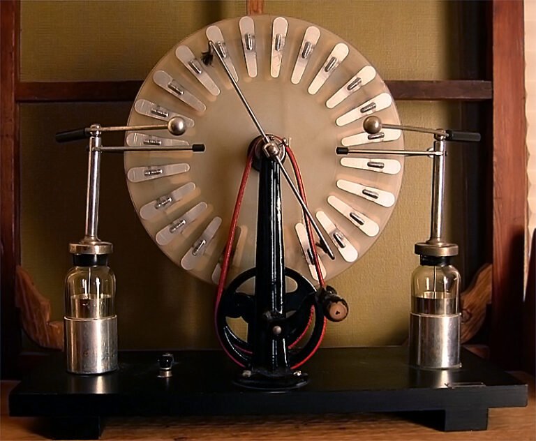 Wimshurst generator: how does it work?