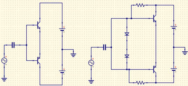 Class B and class AB amplifiers