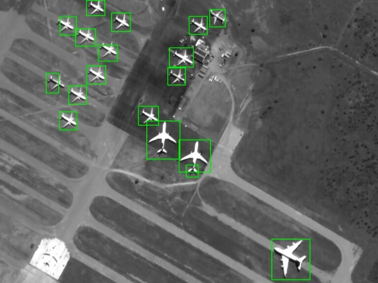 Satellite image processing made by AI